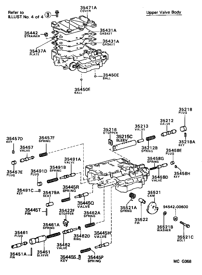 35410-32071 BODY ASSY, TRANSMISSION VALVE product image
