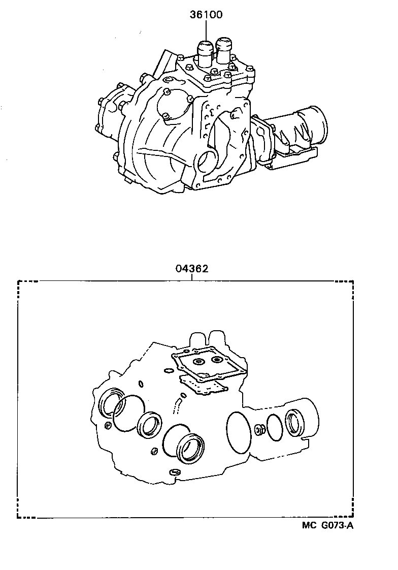04362-32030 GASKET KIT, TRANSFER OVERHAUL product image