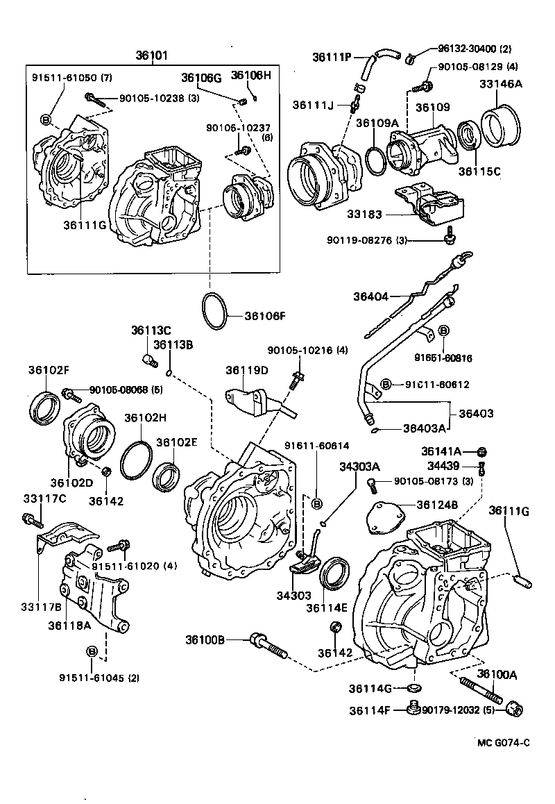 33183-32050 DAMPER, TRANSFER DYNAMIC product image