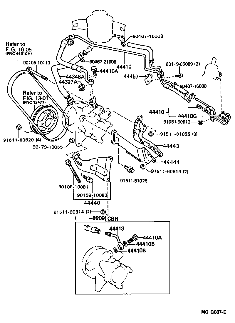 Toyota 44327-12010 GASKET, PRESSURE PORT, NO.1