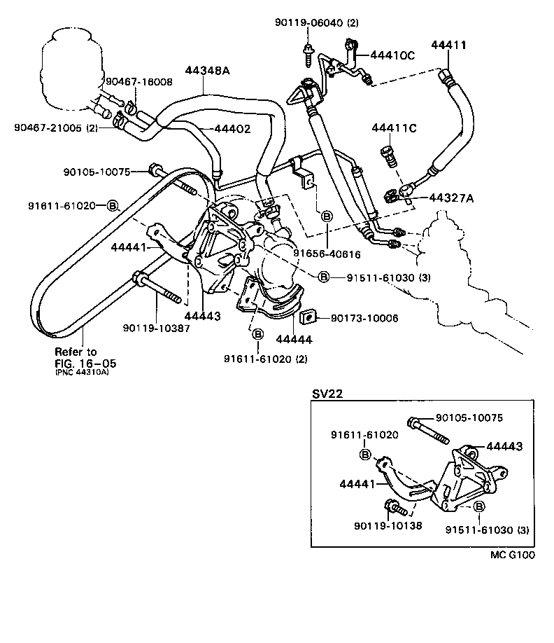 44402-32110 COOLER SUB-ASSY, POWER STEERING OIL, NO.1 product image