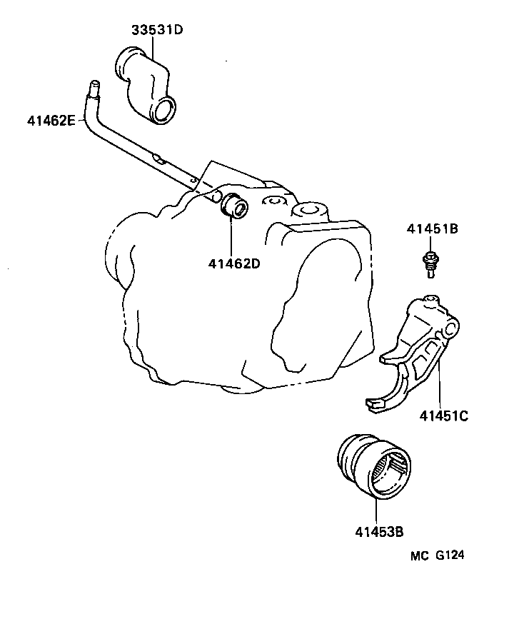 36302-32010 LEVER SUB-ASSY, TRANSFER SHIFT, NO.1 product image