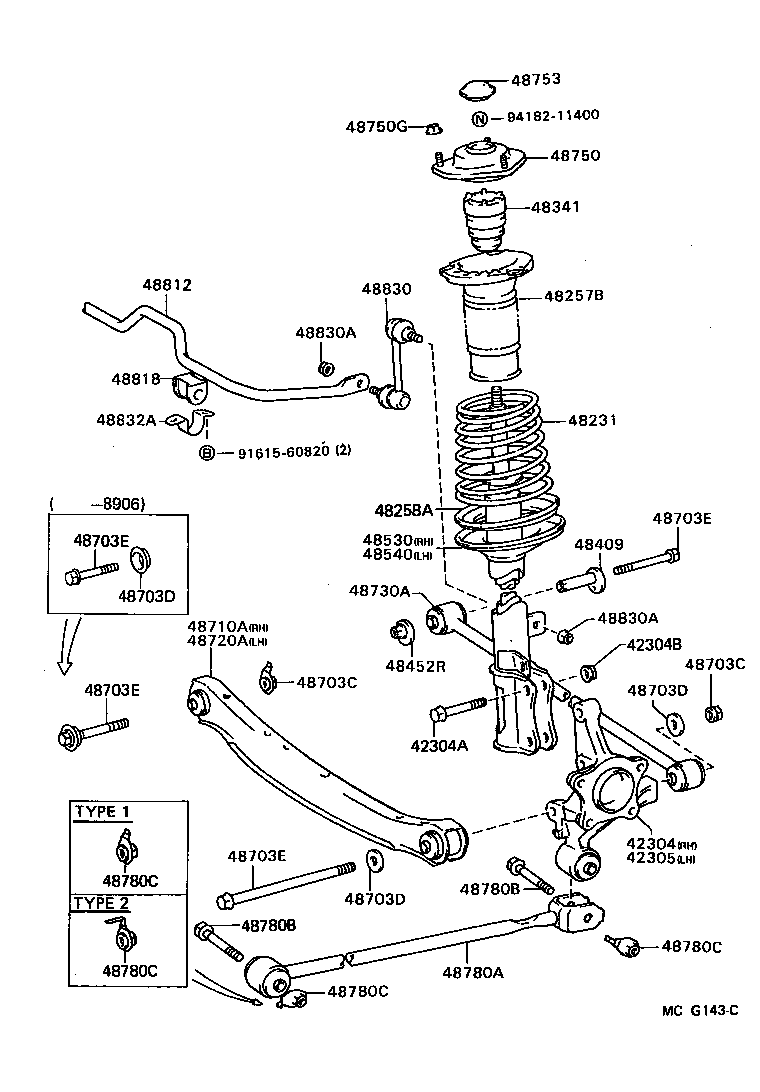 Toyota 90109-12034 BOLT(FOR REAR SUSPENSION ARM)