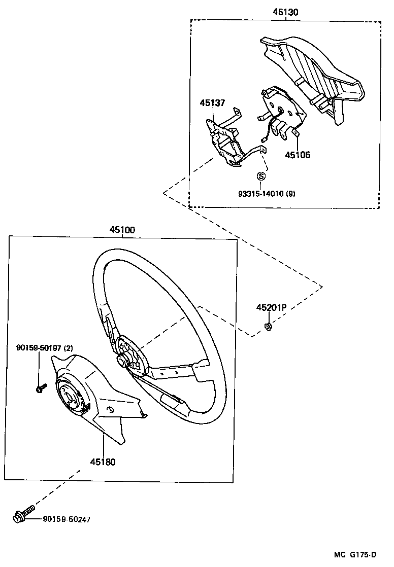 45100-14520 WHEEL ASSY, STEERING product image