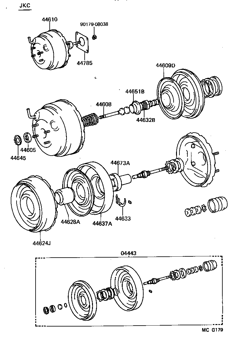 44610-14830 BOOSTER ASSY, BRAKE product image