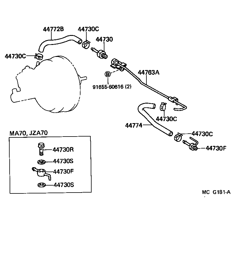 44610-14780 BOOSTER ASSY, BRAKE product image