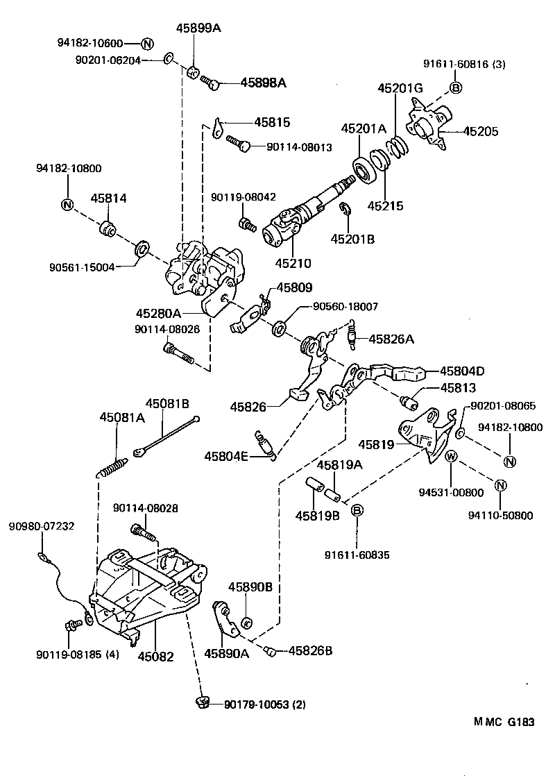 45286-14937 COVER, STEERING COLUMN product image