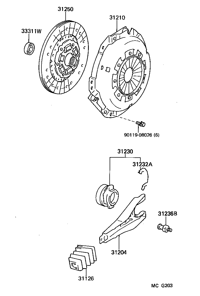 31210-24040 COVER ASSY, CLUTCH product image