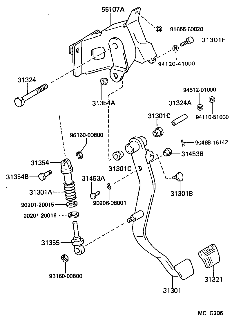 31482-22140 TUBE, CLUTCH RELEASE CYLINDER TO FLEXIBLE HOSE product image