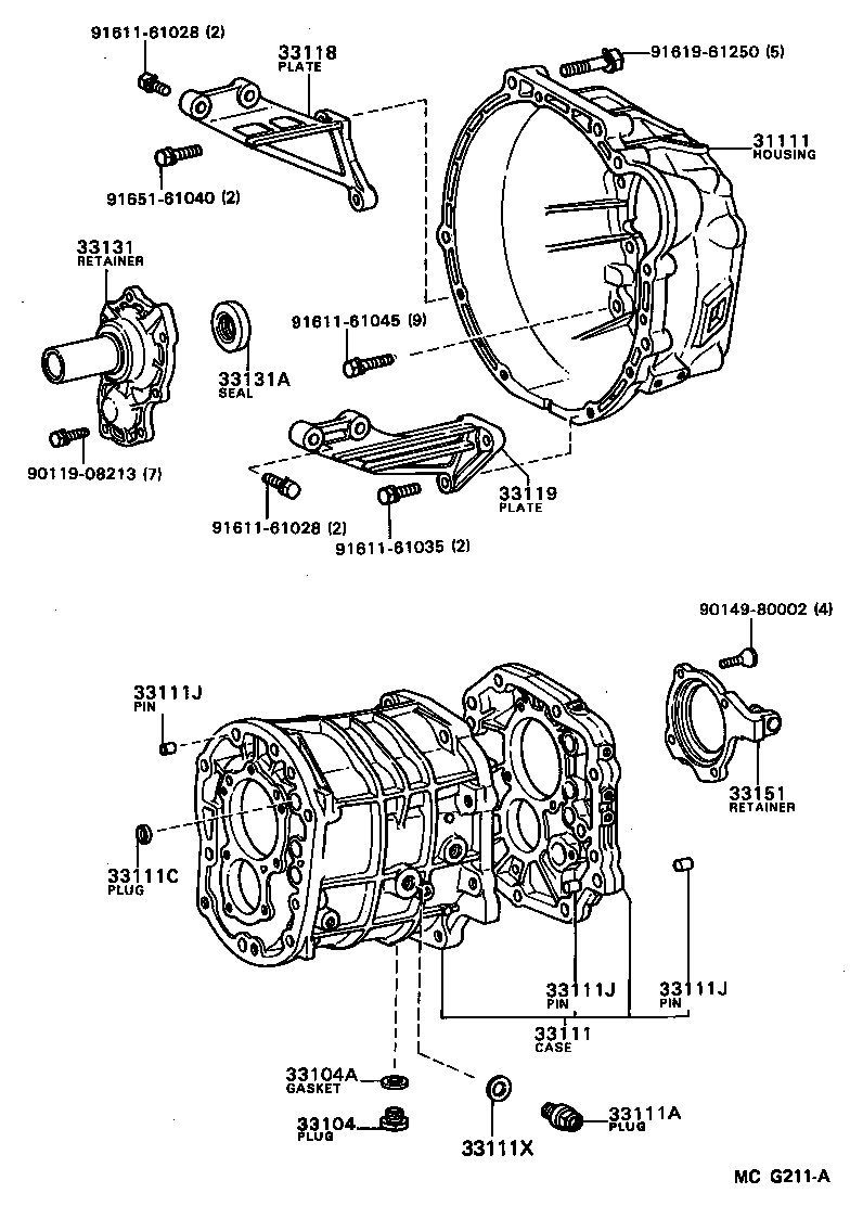 31111-14110 HOUSING, CLUTCH product image