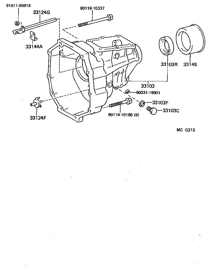 33103-22110 HOUSING SUB-ASSY, EXTENSION(MTM) product image