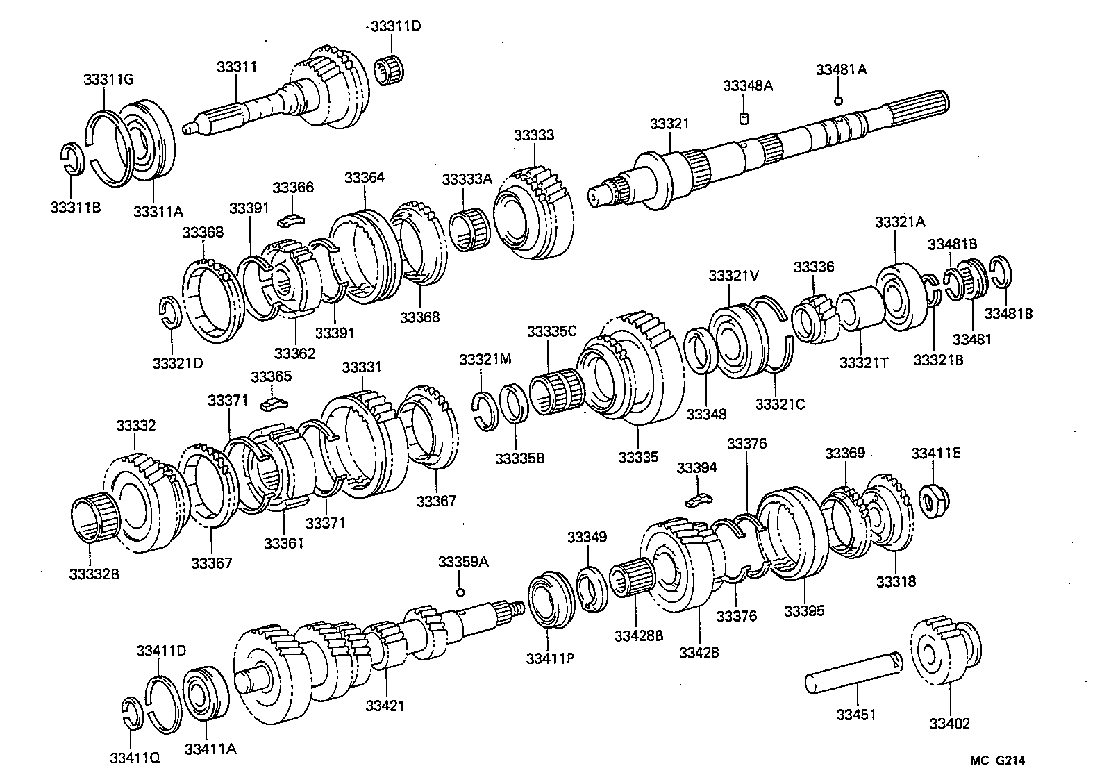 33394-30020 KEY, SYNCHROMESH SHIFTING, NO.3 product image