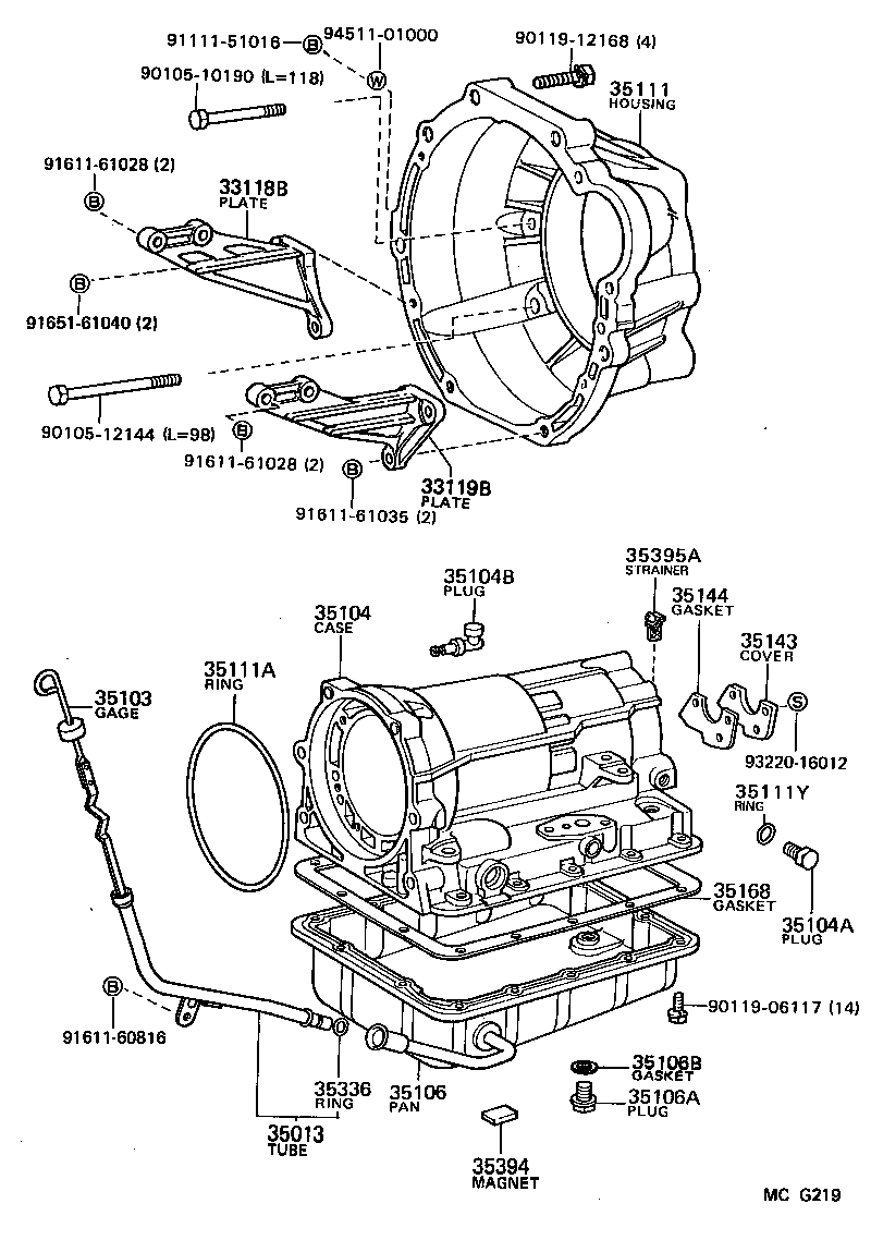 35103-30260 GAGE SUB-ASSY, TRANSMISSION OIL LEVEL product image