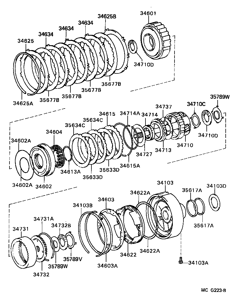 Toyota 34622-50010 PISTON, OVERDRIVE BRAKE