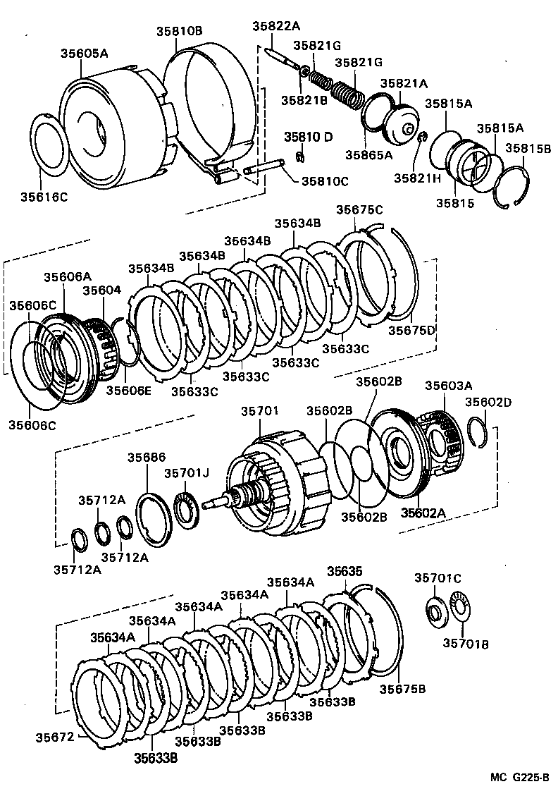 Toyota 35602-14012 PISTON SUB-ASSY, FORWARD CLUTCH