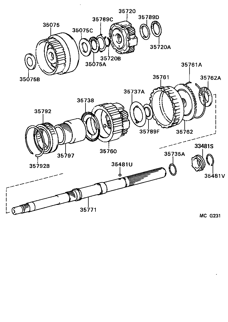 35762-50010 FLANGE, REAR PLANETARY RING GEAR product image
