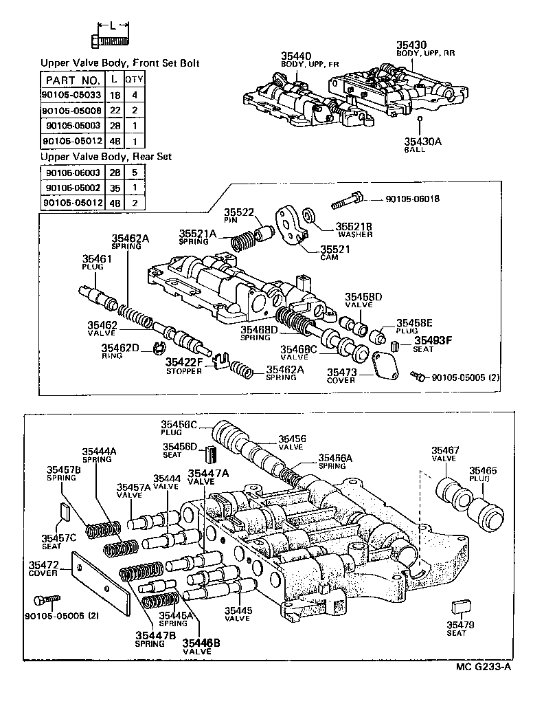 35432-22161 PLATE, VALVE BODY, NO.1 product image