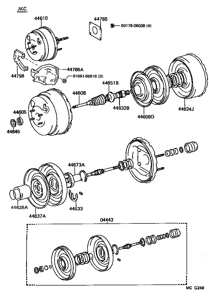 44610-14780 BOOSTER ASSY, BRAKE product image