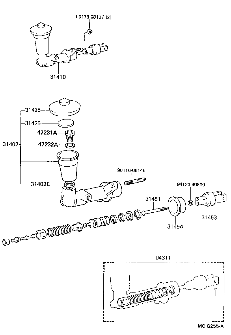 31402-14020 RESERVOIR SUB-ASSY, CLUTCH MASTER CYLINDER product image