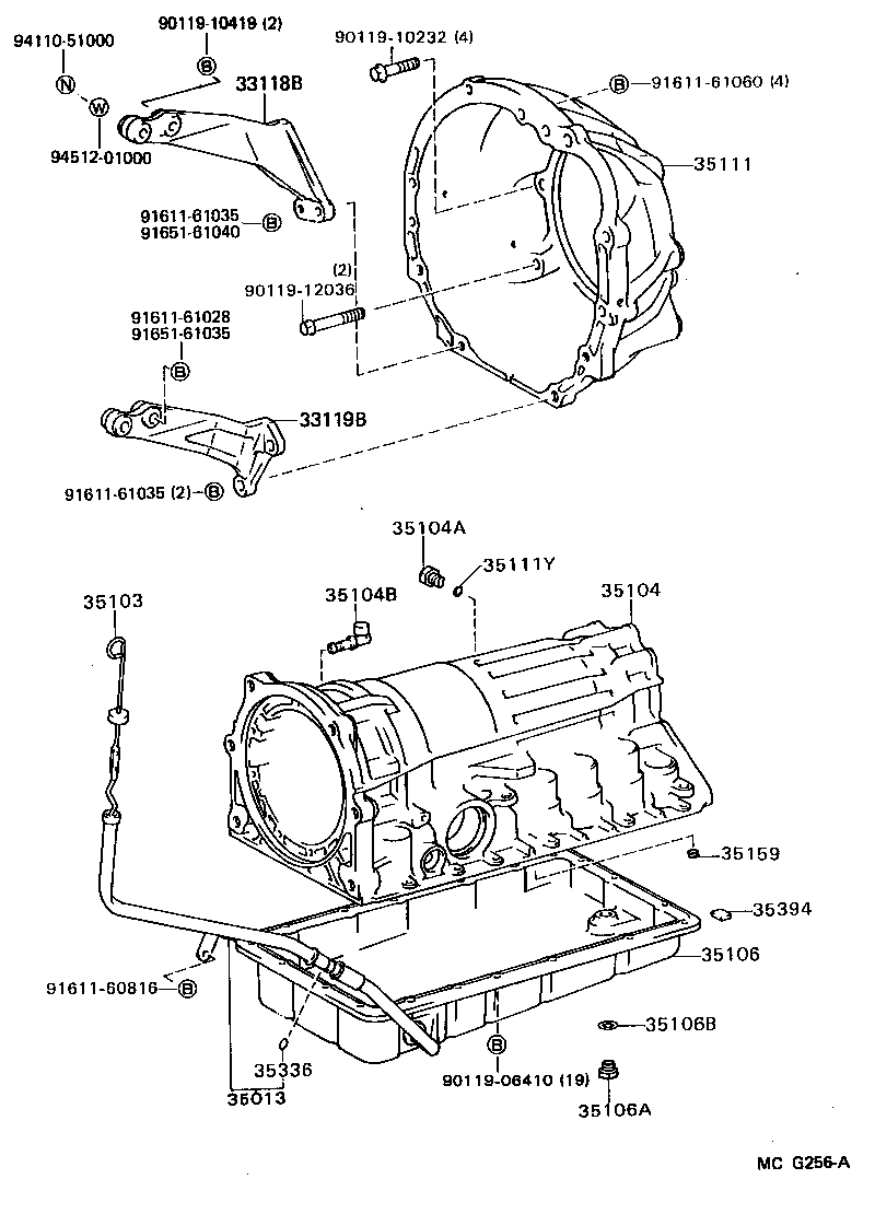 35013-30230 TUBE SUB-ASSY, TRANSMISSION OIL FILLER product image