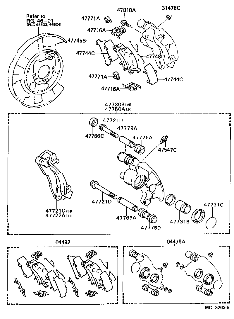 Toyota 47730-14230 CYLINDER ASSY, REAR DISC BRAKE, RH
