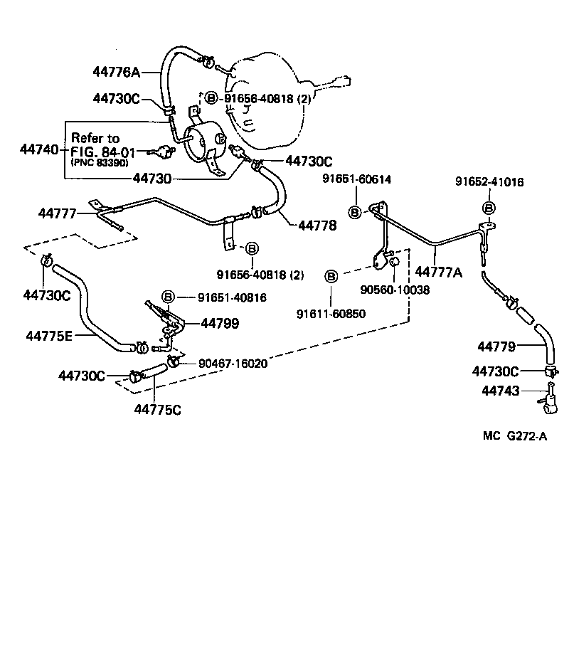 44610-60280 BOOSTER ASSY, BRAKE product image