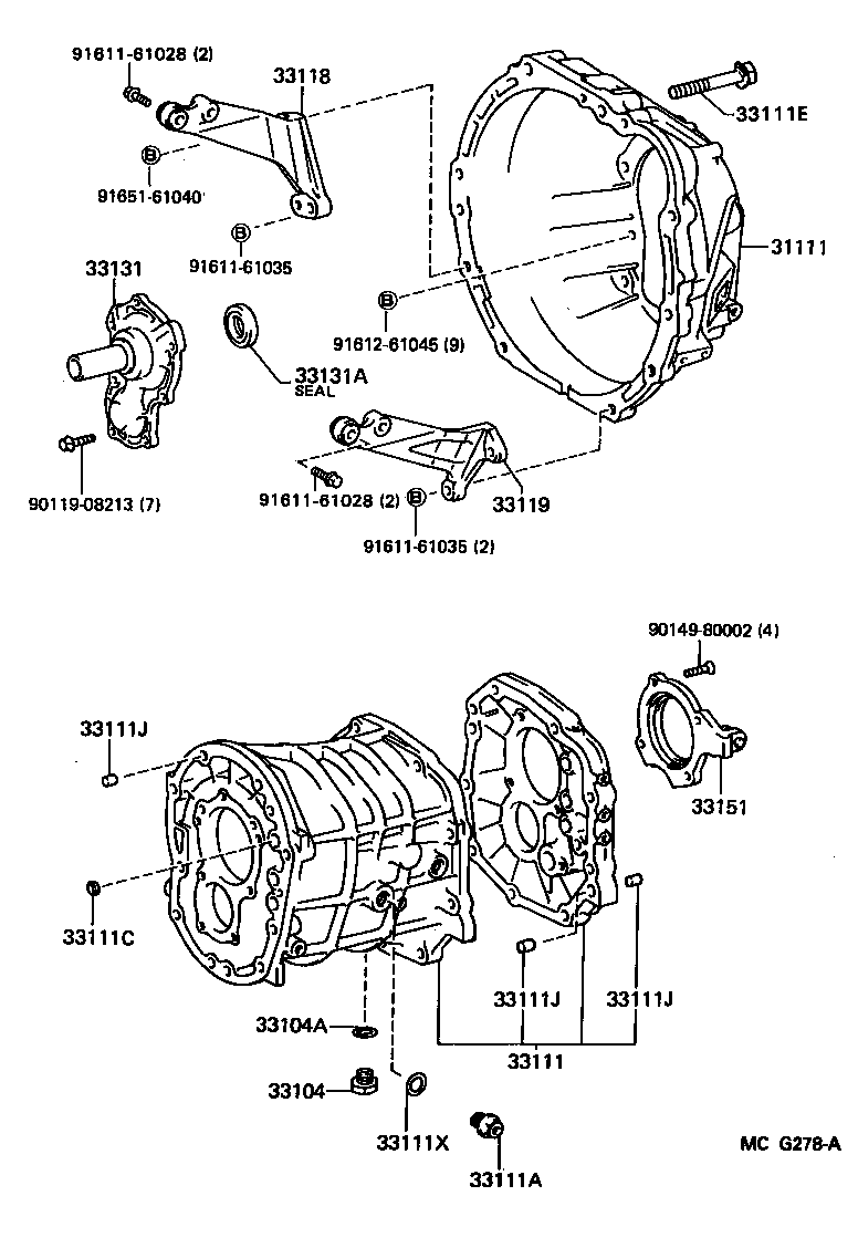 31111-22114 HOUSING, CLUTCH product image