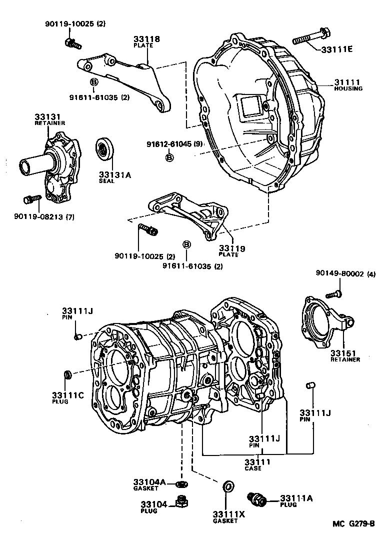 31111-22114 HOUSING, CLUTCH product image