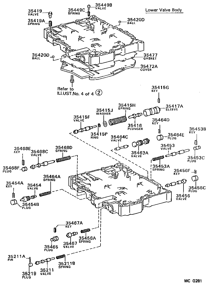 35410-16040 BODY ASSY, TRANSMISSION VALVE product image