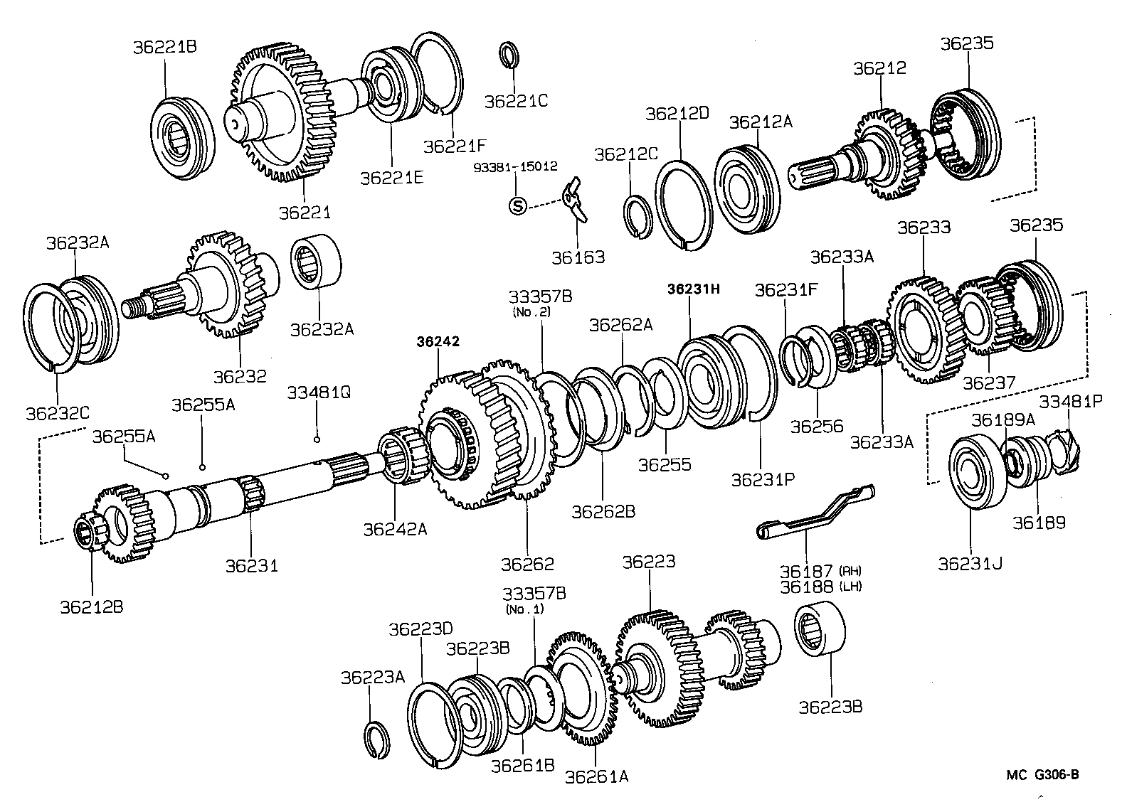 Toyota 36273-35020 GEAR, TRANSFER LOW PLANETARY RING
