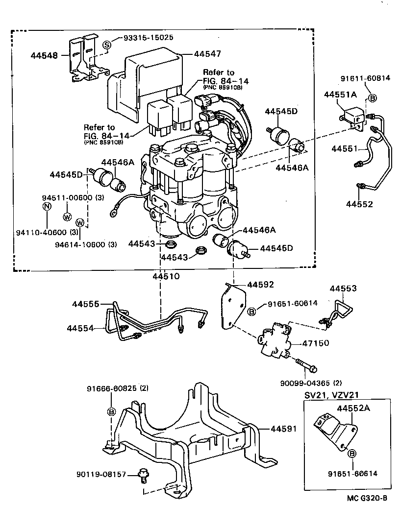 47312-32130 TUBE, FRONT BRAKE, NO.2 product image