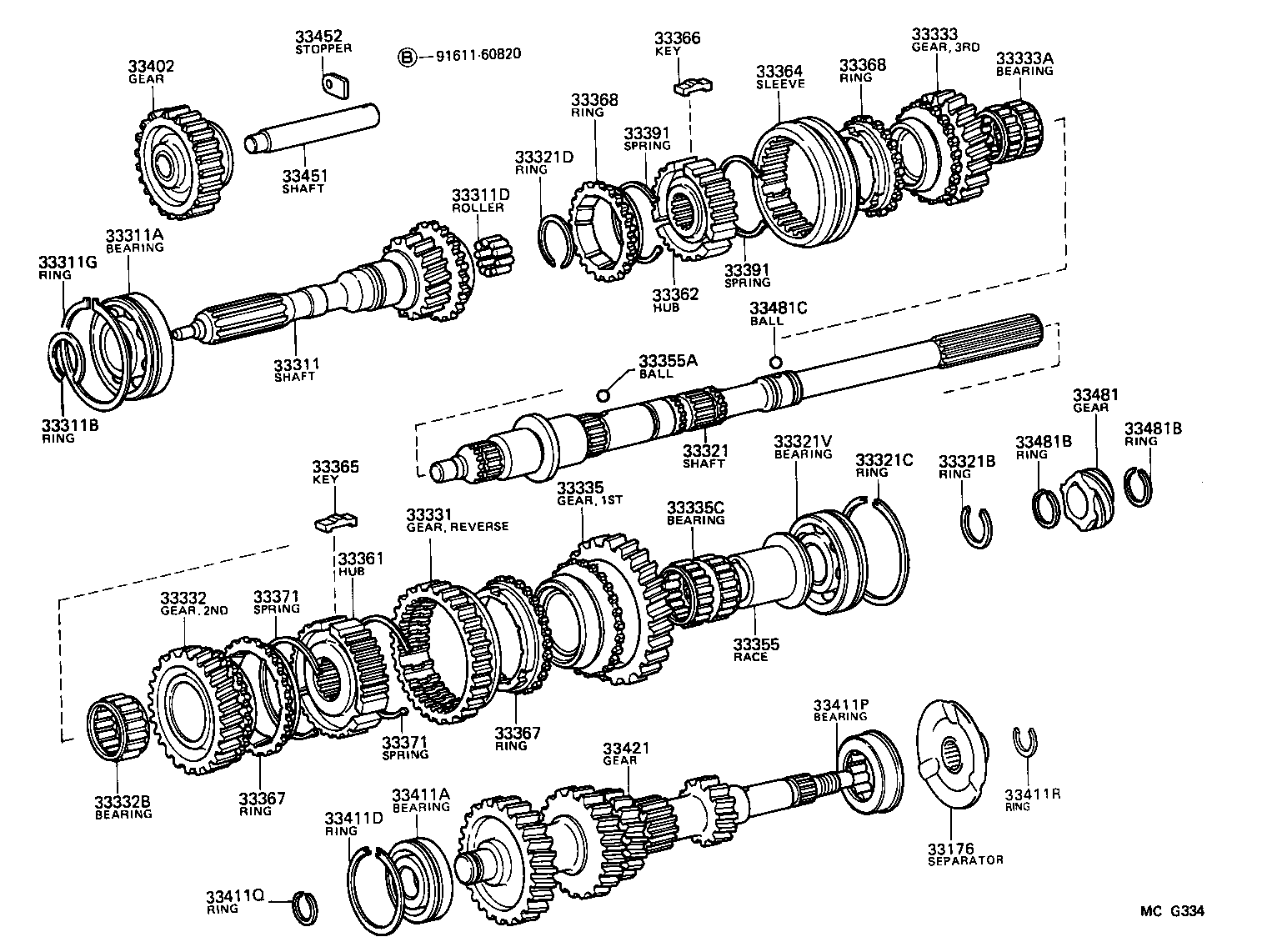 33176-35011 SEPARATOR, MANUAL TRANSMISSION OIL, NO.1 product image