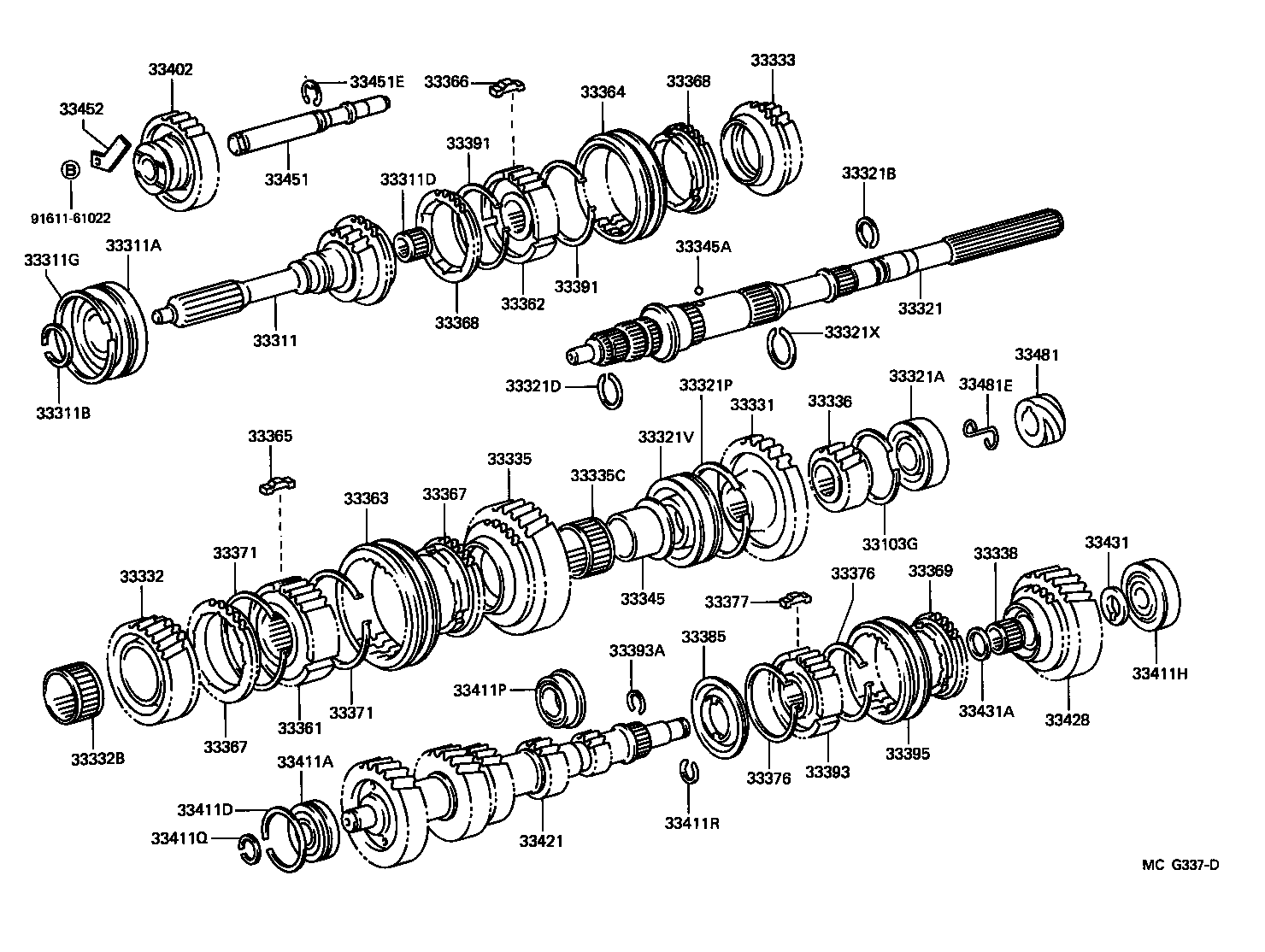 33176-35011 SEPARATOR, MANUAL TRANSMISSION OIL, NO.1 product image