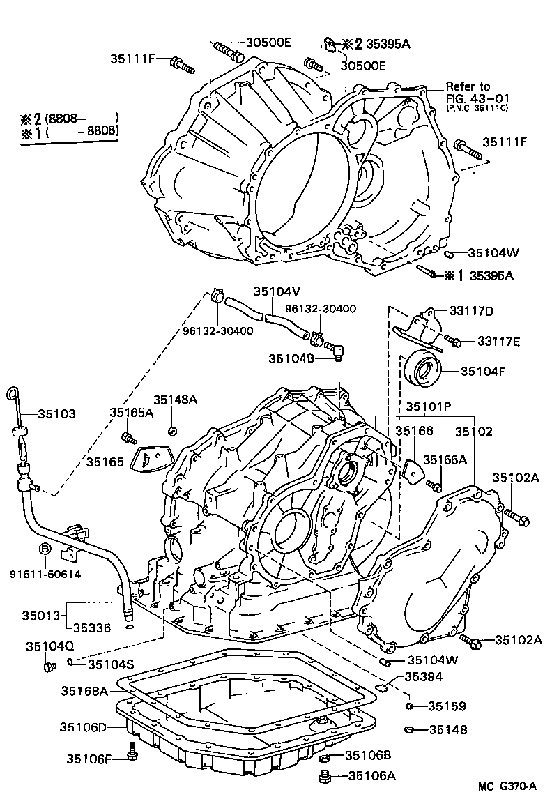 35013-20390 TUBE SUB-ASSY, TRANSMISSION OIL FILLER product image