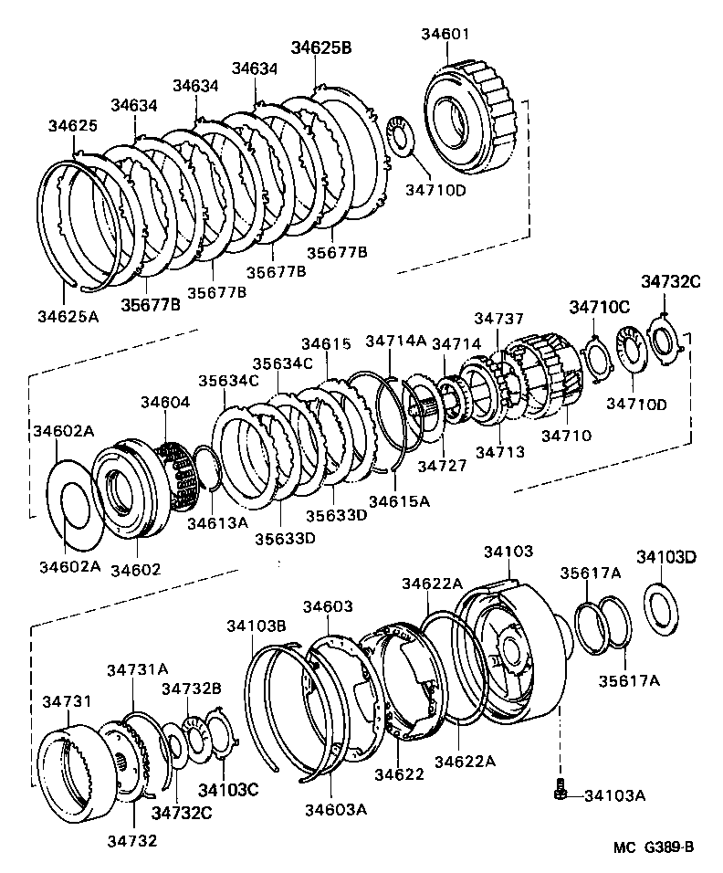 Toyota 34622-60020 PISTON, OVERDRIVE BRAKE