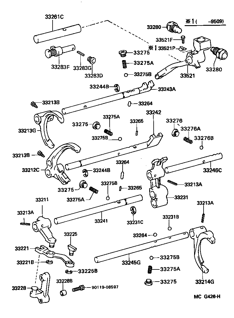 Toyota 33213-35033 FORK, GEAR SHIFT, NO.2