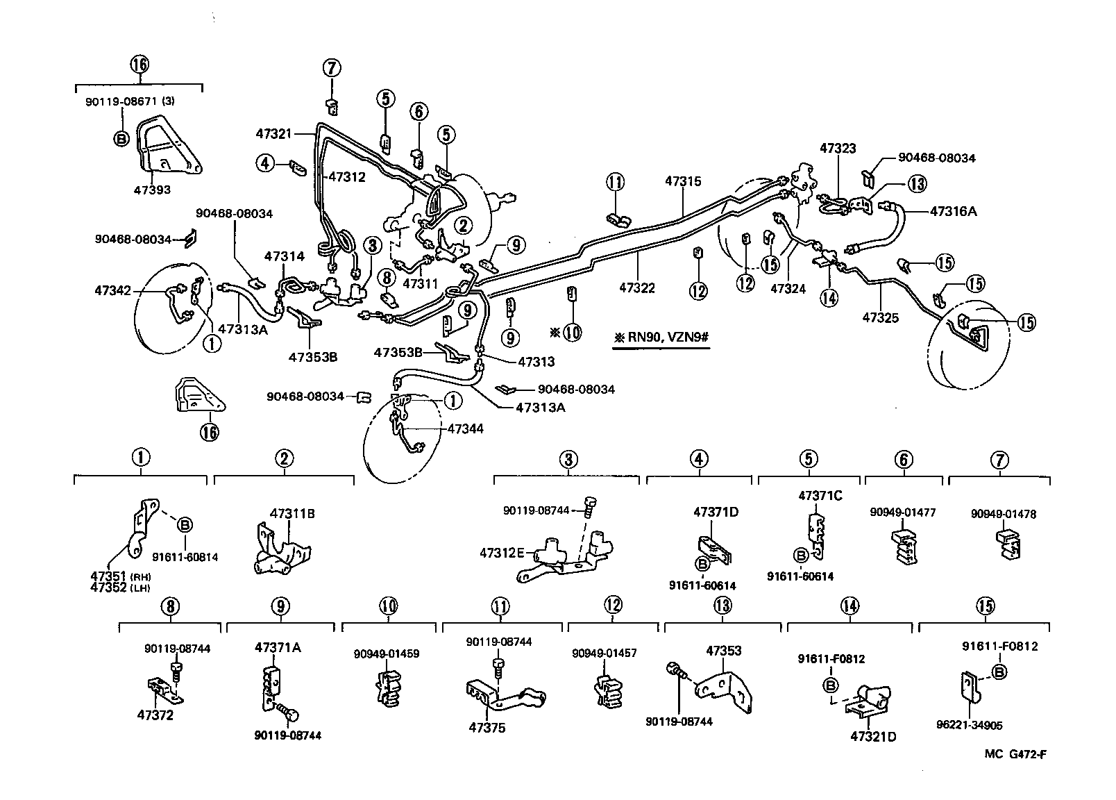 Toyota 44510-35020 ACTUATOR ASSY, BRAKE