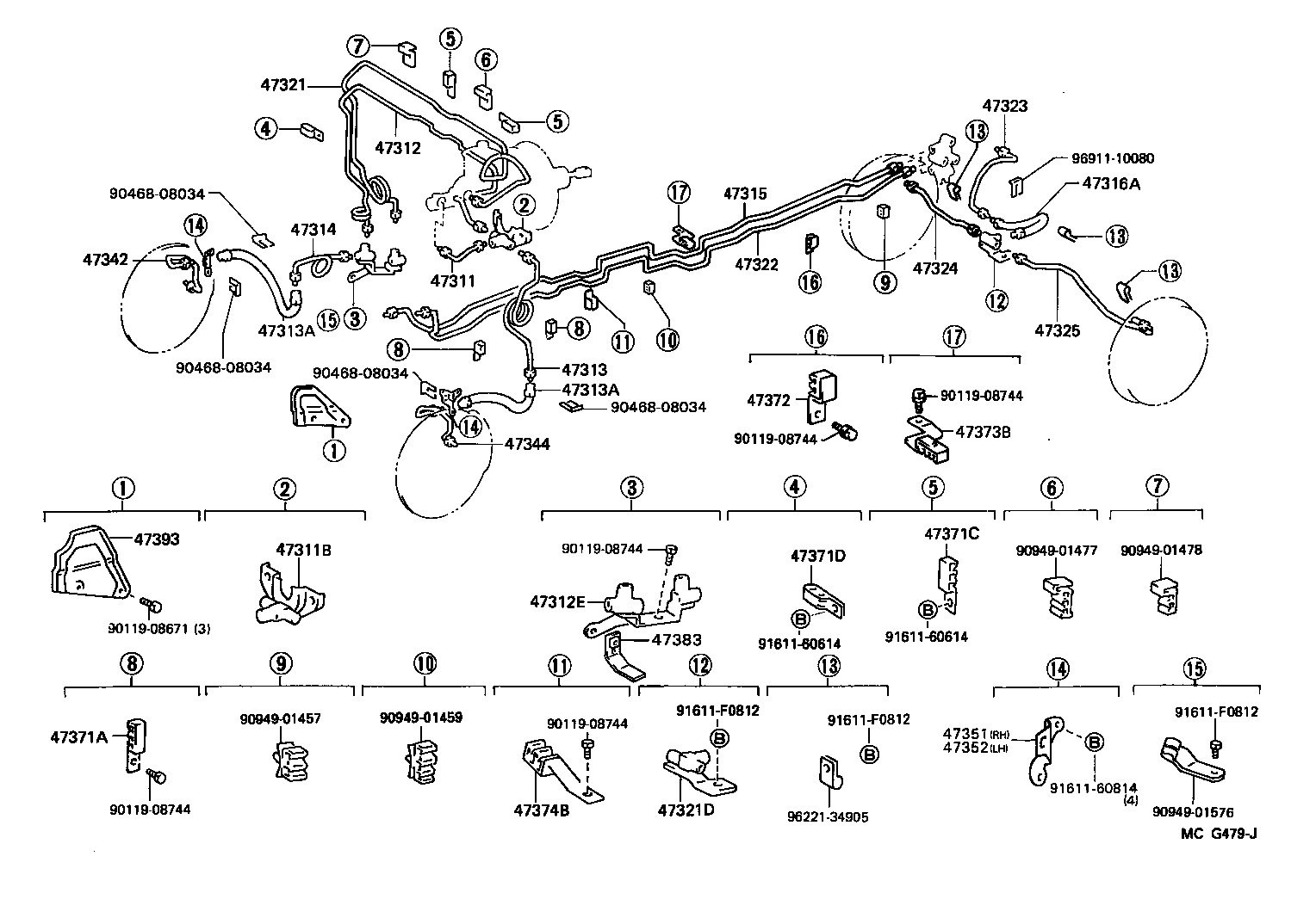 Toyota 44510-35010 ACTUATOR ASSY, BRAKE