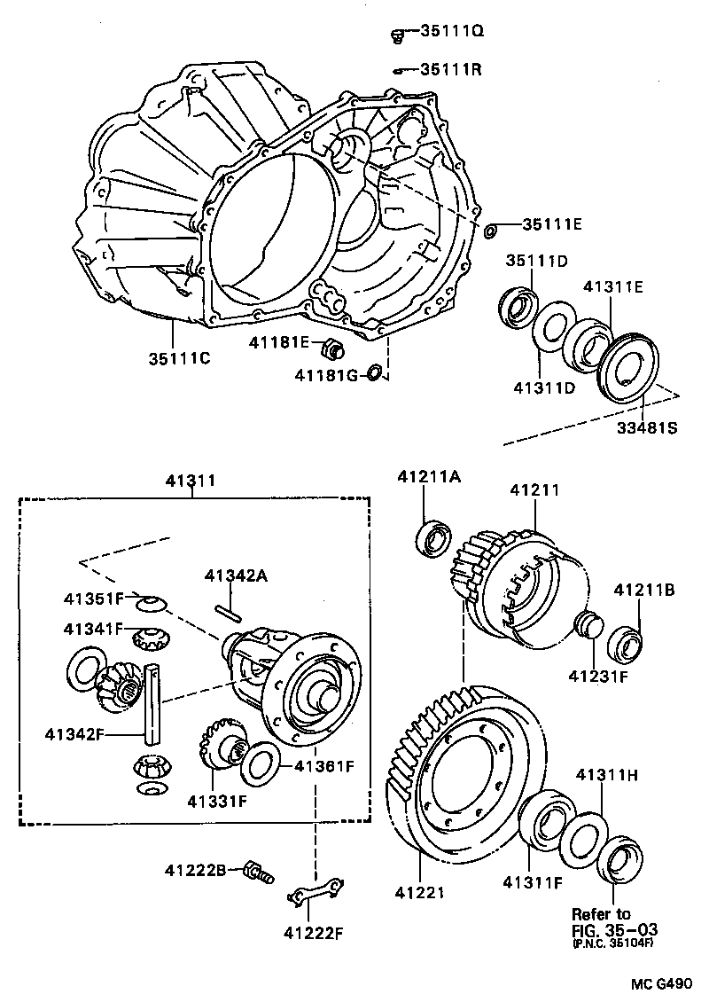 41206-20040 PINION, DIFFERENTIAL DRIVE product image