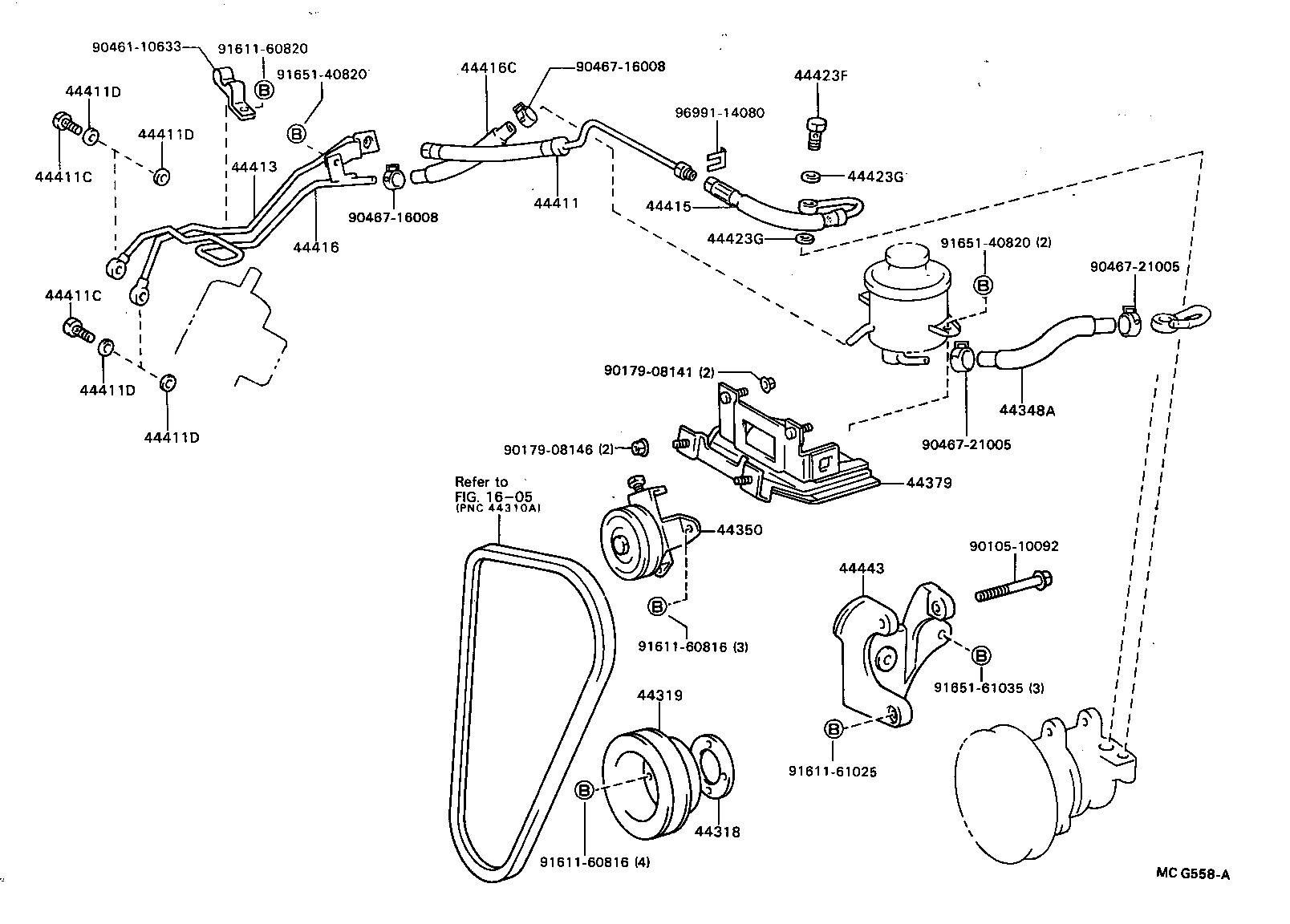 44411-36440 HOSE, PRESSURE FEED product image
