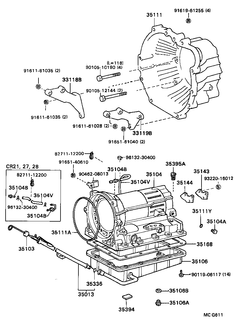 35107-28011 PAN SUB-ASSY, AUTOMATIC TRANSMISSION OIL product image