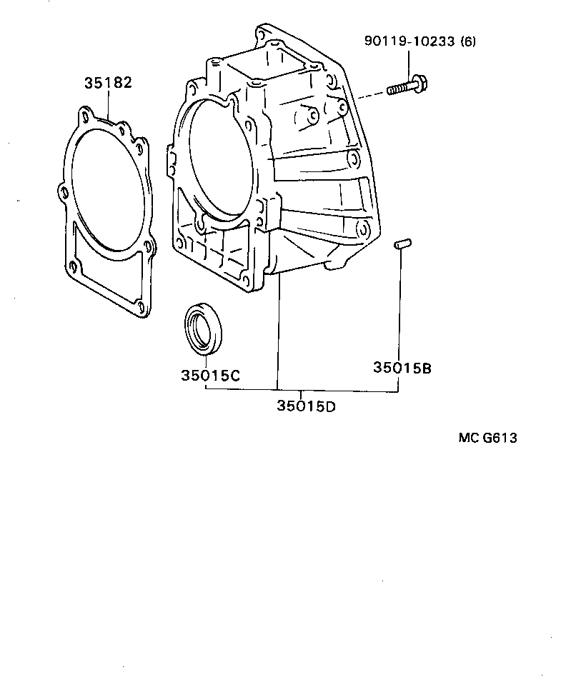 35108-26014 HOUSING SUB-ASSY, EXTENSION (ATM) product image