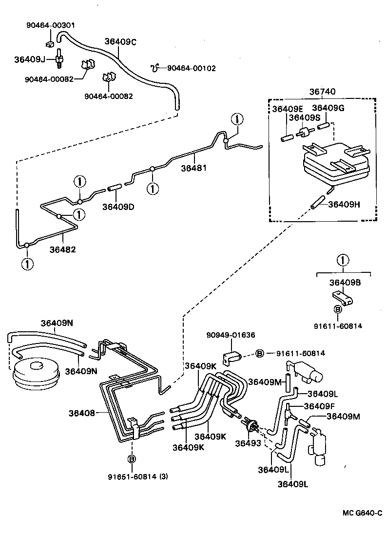 36740-28020 TANK ASSY, TRANSFER VACUUM product image