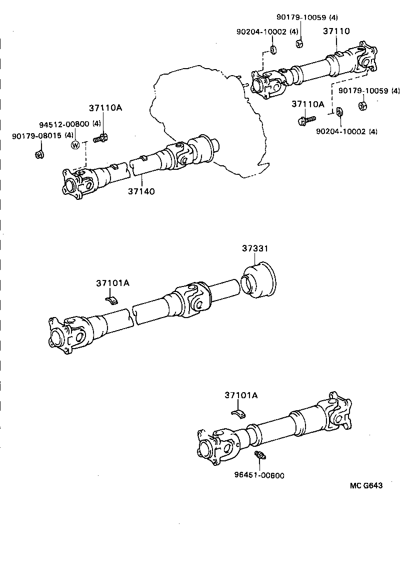 37331-26010 COVER, SLIDING SHAFT DUST product image