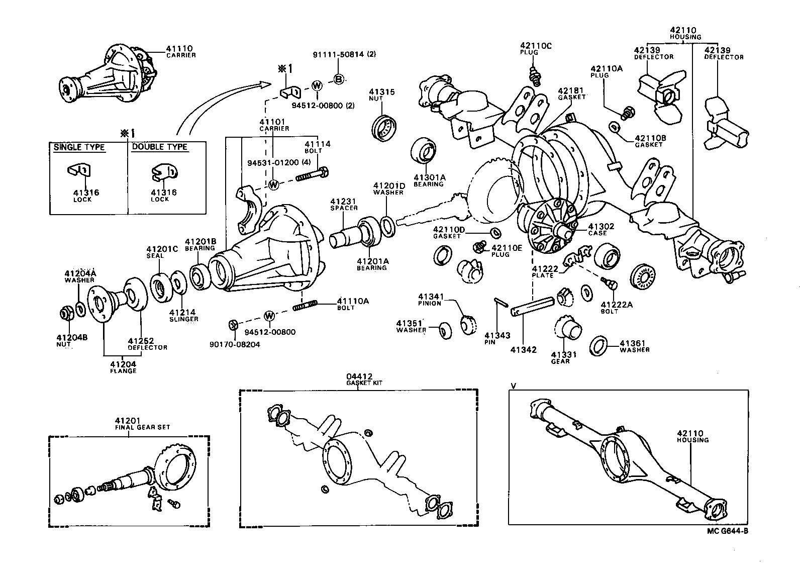42110-28082 HOUSING ASSY, REAR AXLE product image