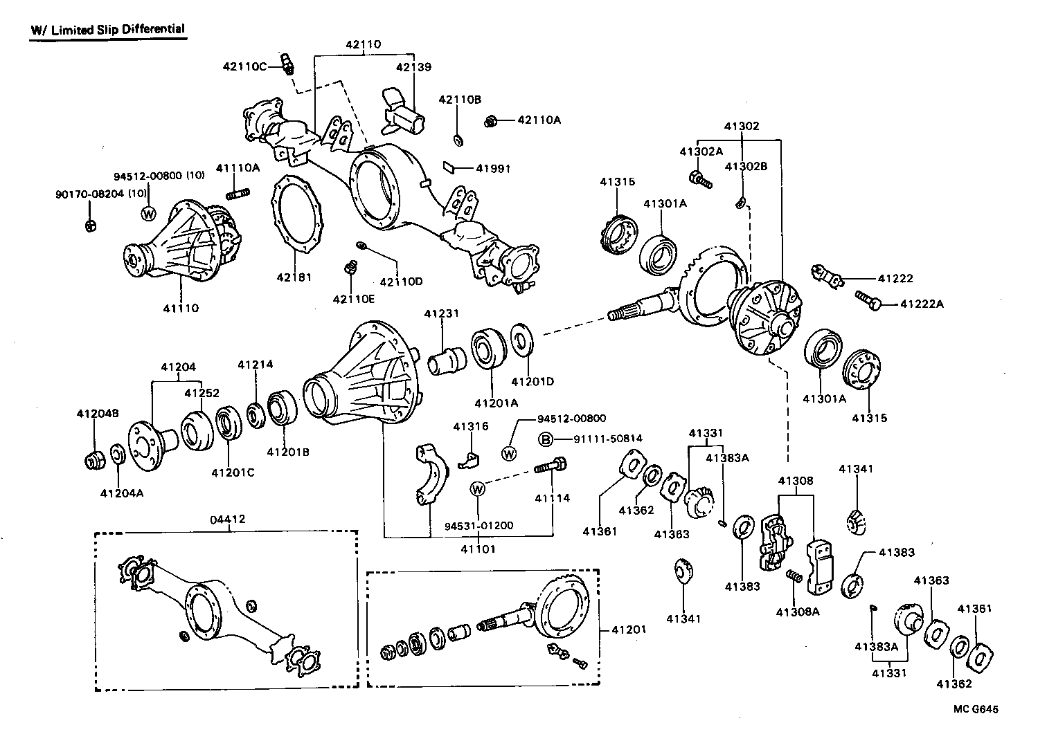 41201-39875 FINAL GEAR KIT, DIFFERENTIAL, REAR product image