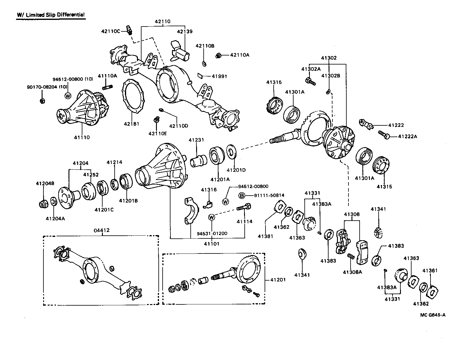 42110-28082 HOUSING ASSY, REAR AXLE product image