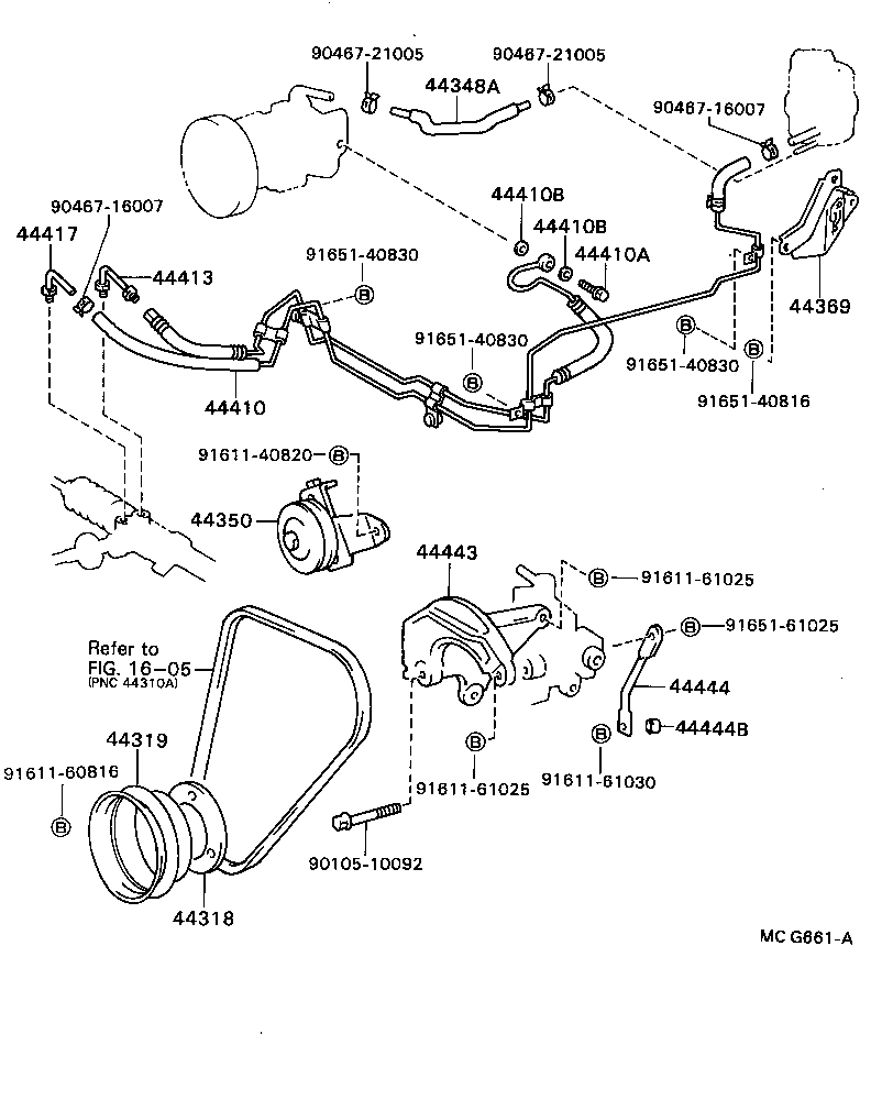 44348-28081 HOSE, OIL RESERVOIR TO PUMP, NO.1 product image