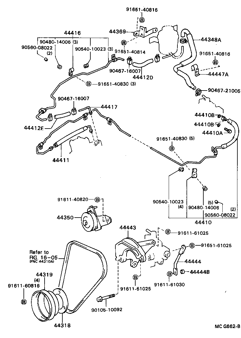 44411-28071 HOSE, PRESSURE FEED product image