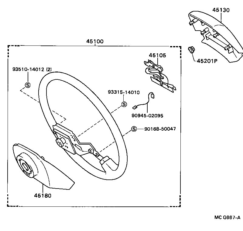 45105-28010 PLATE SUB-ASSY, HORN BUTTON CONTACT, NO.1 product image